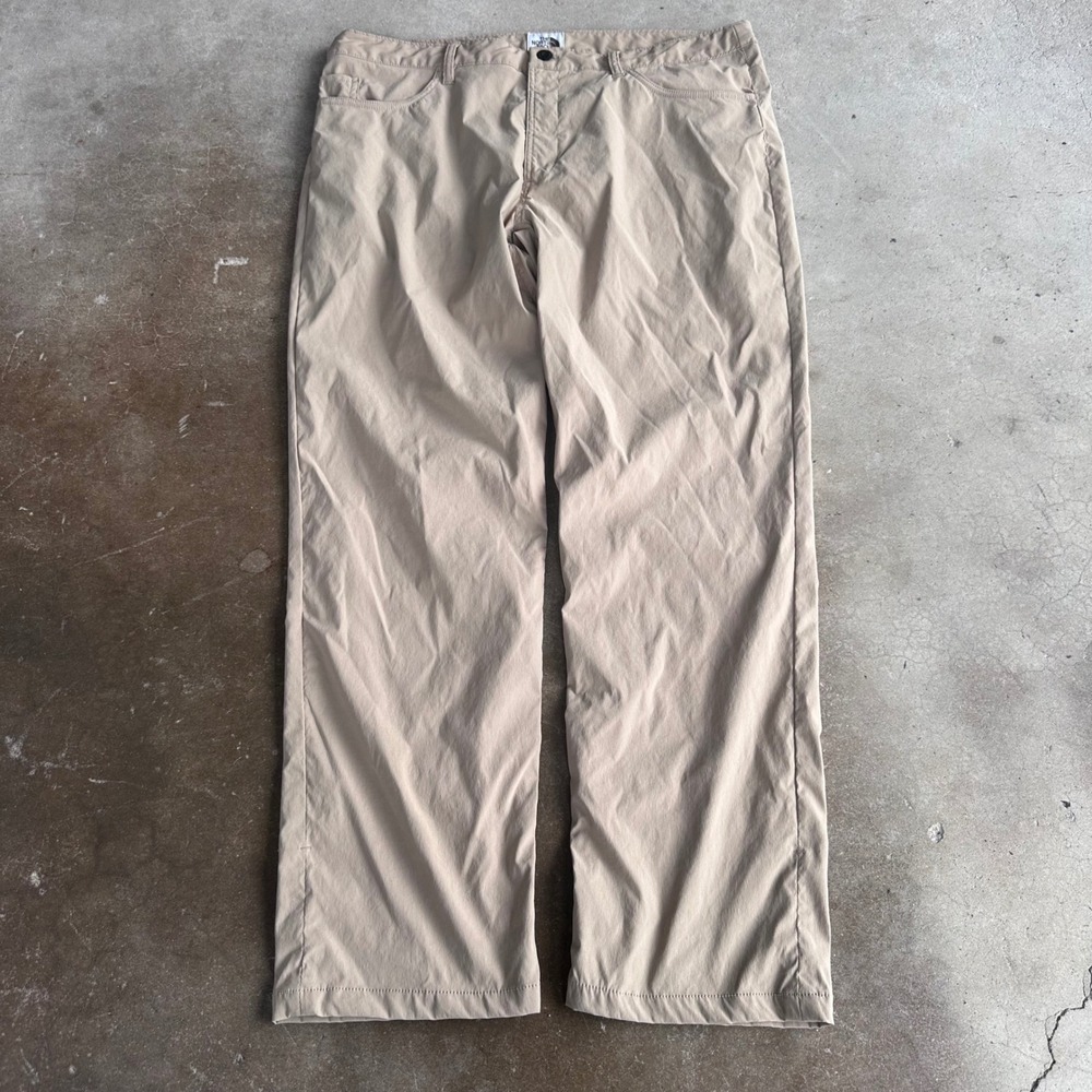The North Face Pants Mens 38 Short Tan Excellent Straight Leg Outdoor Khaki